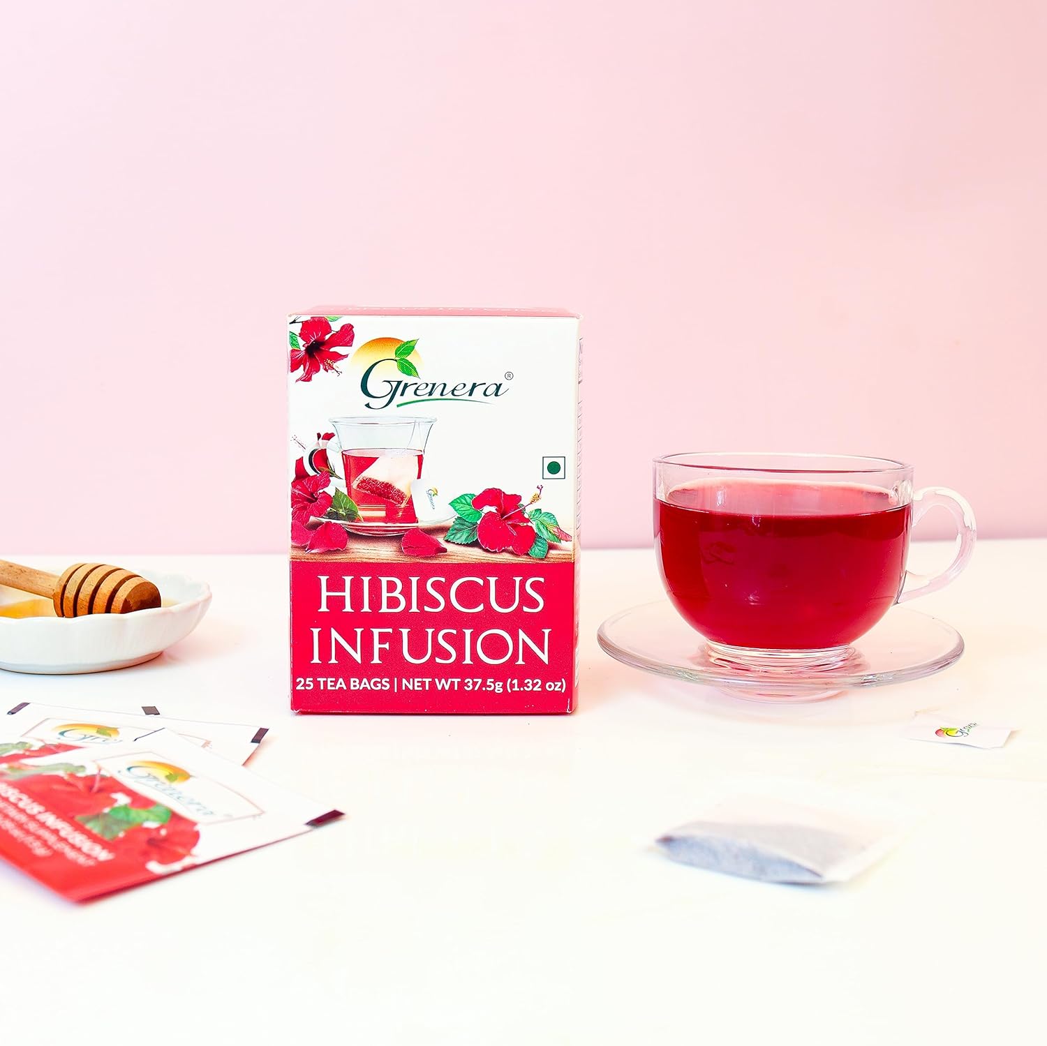 Grenera Hibiscus Tea - 25 Dips (Pack of 2)